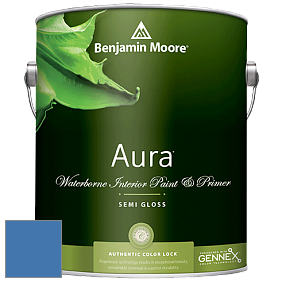 Benjamin Moore Aura 528 Waterborne Interior Semi-gloss Finish краска цвет NCS S 3050-R80B 