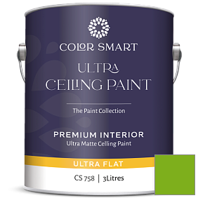 Краска COLOR SMART CS 758 ULTRA CEILING PAINT ультраматовая краска цвет 2031-20 Paradise Green