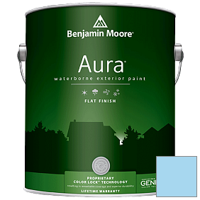 Краска Aura Waterborne Exterior Flat Finish (629) цвет 2066-60 Honolulu Blue