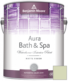Краска Benjamin Moore Aura Bath & Spa Interior Paint Matte Finish (532) цвет 535 Soothing Green
