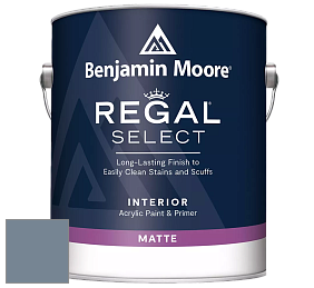 Benjamin Moore 548 IRegal Select Interior Paint - Matte краска цвет 1629 Bachelor Blue