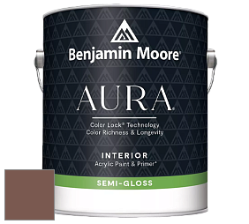 Benjamin Moore Aura 528 Waterborne Interior Semi-gloss Finish краска цвет 2105-30 Rabbit Brown