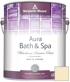 Краска Benjamin Moore Aura Bath & Spa Interior Paint Matte Finish (532) цвет OC-112 Goldtone