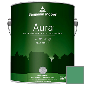 Краска Aura Waterborne Exterior Flat Finish (629) цвет 2038-30 Prairie Green