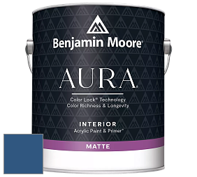 Benjamin Moore Aura 522 Interior Paint - Matte краска цвет 2064-20 Patriot Blue