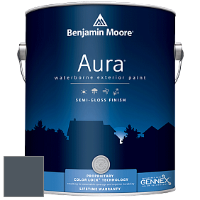 Benjamin Moore Aura 632 Waterborne Exterior Semi-Gloss Finish краска цвет 2129-30 Blue Note
