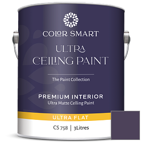 Краска COLOR SMART CS 758 ULTRA CEILING PAINT ультраматовая краска цвет 2071-10 Exotic Purple
