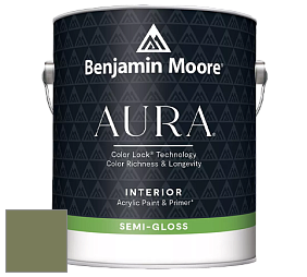 Benjamin Moore Aura 528 Waterborne Interior Semi-gloss Finish краска цвет RAL 6013 