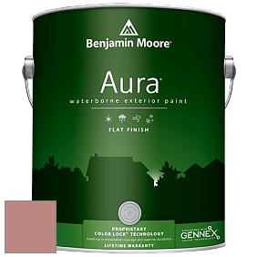 Benjamin Moore Aura 629 Waterborne Exterior Flat Finish краска цвет 2094-40 Soft Cranberry