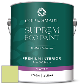 COLOR SMART CS 619 SUPREM ECO PAINT матовая краска цвет NCS S 0540-G50Y 