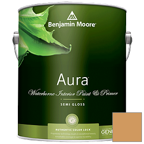 Краска Aura Waterborne Interior Semi-gloss Finish (528) цвет 189 Morgan Hill Gold