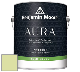 Benjamin Moore Aura 528 Waterborne Interior Semi-gloss Finish краска цвет 410 Citron Cocktail