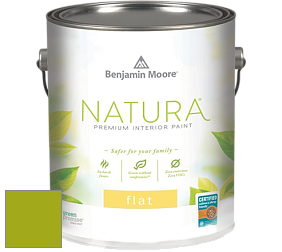 Benjamin Moore 512 Natura Interior Flat Finish матовая краска цвет 2027-10 Dark Lime