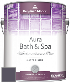 Benjamin Moore Aura 532 Bath & Spa Waterborne Interior Paint Matte Finish краска цвет 2117-30 Shadow