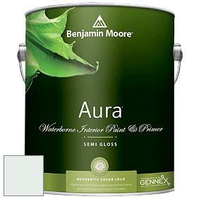 Benjamin Moore Aura 528 Waterborne Interior Semi-gloss Finish краска цвет 2123-60 Sea Foam