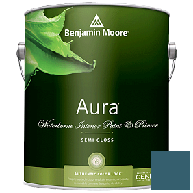 Краска Aura Waterborne Interior Semi-gloss Finish (528) цвет 2058-20 Slate Teal