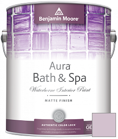 Краска Benjamin Moore Aura Bath & Spa Interior Paint Matte Finish (532) цвет 1375 Hidden Sanctuary