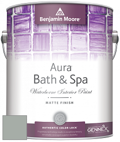 Benjamin Moore Aura 532 Bath & Spa Waterborne Interior Paint Matte Finish краска цвет NCS S 3005-G 