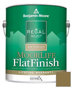 Краска Regal Select Exterior Paint-MoorLife Flat Finish (W105) цвет 2148-10 Foot Hills