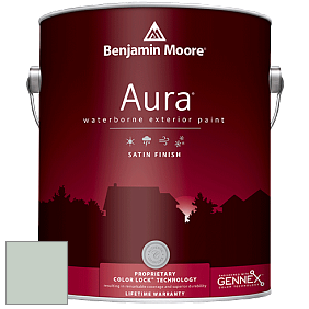 Benjamin Moore Aura 631 Waterborne Exterior Satin Finish краска цвет 695 Turquoise Mist
