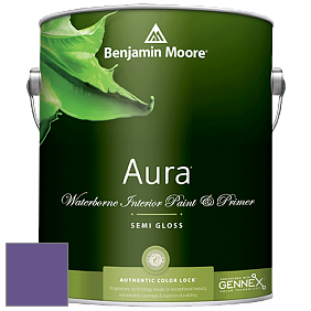 Benjamin Moore Aura 528 Waterborne Interior Semi-gloss Finish краска цвет 2071-30 Mystical Grape