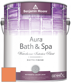 Benjamin Moore Aura 532 Bath & Spa Waterborne Interior Paint Matte Finish краска цвет NCS S 1060-Y50R 