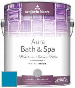 Benjamin Moore Aura 532 Bath & Spa Waterborne Interior Paint Matte Finish краска цвет NCS S 2065-B 