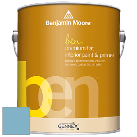 Benjamin Moore Ben W625 Premium Interior Latex Flat краска цвет NCS S 2030-B 