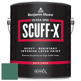 Benjamin Moore 486 Ultra Spec SCUFF-X Interior Satin Finish краска цвет NCS S 5030-B90G 