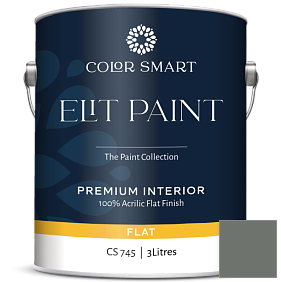 Краска COLOR SMART CS 745 ELIT PAINT глубокоматовая моющаяся краска цвет 1581 Millstone Gray