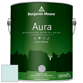 Benjamin Moore Aura 629 Waterborne Exterior Flat Finish краска цвет 2054-70 Clear Skies