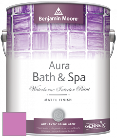 Benjamin Moore Aura 532 Bath & Spa Waterborne Interior Paint Matte Finish краска цвет 2077-40 Spring Azalea