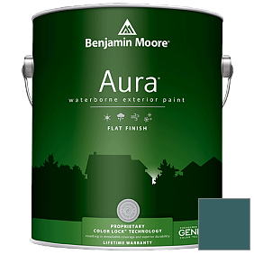 Краска Aura Waterborne Exterior Flat Finish (629) цвет 2054-20 Beau Green