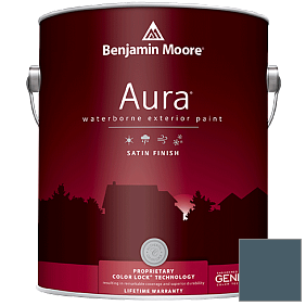 Краска Aura Waterborne Exterior Satin Finish (631) цвет 1666 In the Midnight Hour