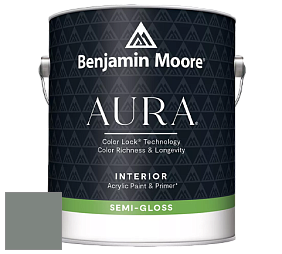 Benjamin Moore Aura 528 Waterborne Interior Semi-gloss Finish краска цвет 1567 Night Train