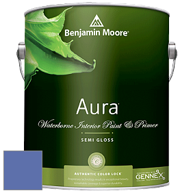 Benjamin Moore Aura 528 Waterborne Interior Semi-gloss Finish краска цвет NCS S 3050-R70B 