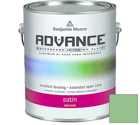 Краска Benjamin Moore 792. Advance Interior Paint-Satin эмаль цвет 572 Branch Brook Green