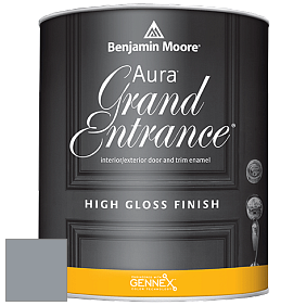 Benjamin Moore Aura 148 Grand Entrance High Gloss эмаль цвет 2126-40 Sweatshirt Gray
