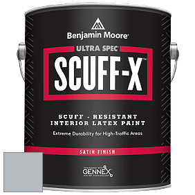 Benjamin Moore 486 Ultra Spec SCUFF-X Interior Satin Finish краска цвет 2124-40 Thundercloud Gray