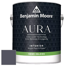 Benjamin Moore Aura 528 Waterborne Interior Semi-gloss Finish краска цвет 1428 Wood Violet