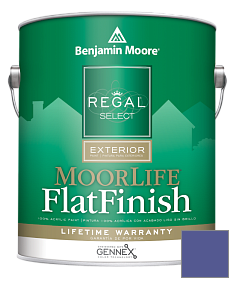 Краска Regal Select Exterior Paint-MoorLife Flat Finish (W105) цвет 2068-30 Scandinavian Blue