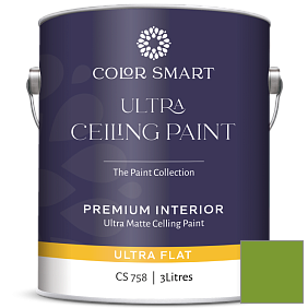 Краска COLOR SMART CS 758 ULTRA CEILING PAINT ультраматовая краска цвет 2029-20 Baby Fern