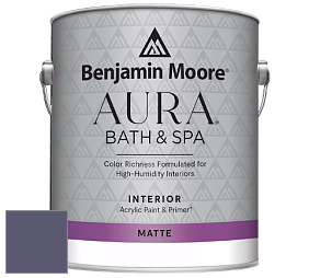 Benjamin Moore Aura 532 Bath & Spa Waterborne Interior Paint Matte Finish краска цвет NCS S 6020-R60B 