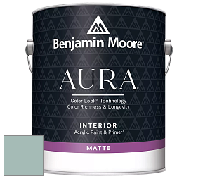 Benjamin Moore Aura 522 Interior Paint - Matte краска цвет 689 Rhine River
