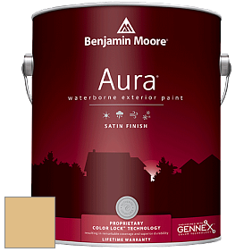 Benjamin Moore Aura 631 Waterborne Exterior Satin Finish краска цвет 2152-40 Golden Tan