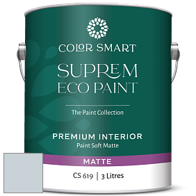 COLOR SMART CS 619 SUPREM ECO PAINT матовая краска цвет 1619 Silver Mist