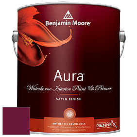 Benjamin Moore Aura 526 Waterborne Interior Satin Finish покрытие цвет RAL 4004 