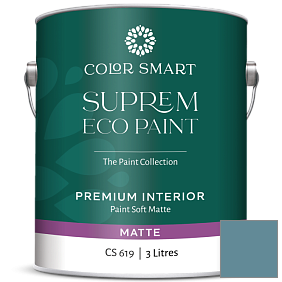 Краска COLOR SMART CS 619 SUPREM ECO PAINT матовая краска цвет 1658 Lakeside Cabin