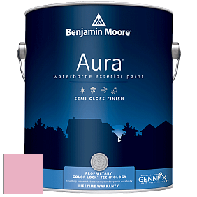 Benjamin Moore Aura 632 Waterborne Exterior Semi-Gloss Finish краска цвет 2087-50 Strawberry Sorbet