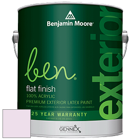 Benjamin Moore Ben 541 Waterborne Exterior Flat Finish краска цвет 2074-70 Easter Bonnet